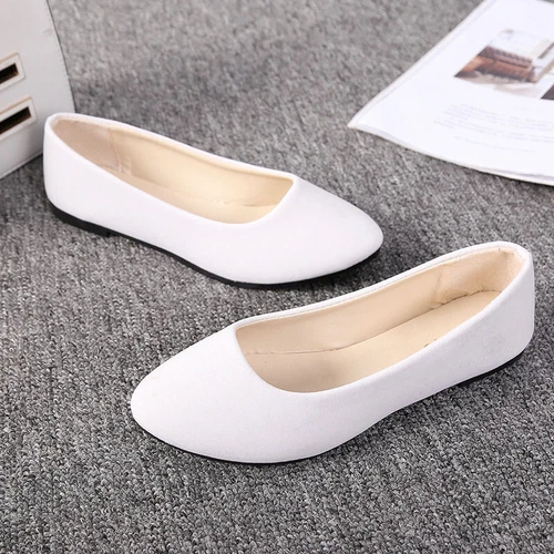 Ladies Dress Flats Slip On Pumps Dance Women Low Heel Cozy Shoes Casual Fashion - Bild 15 von 53