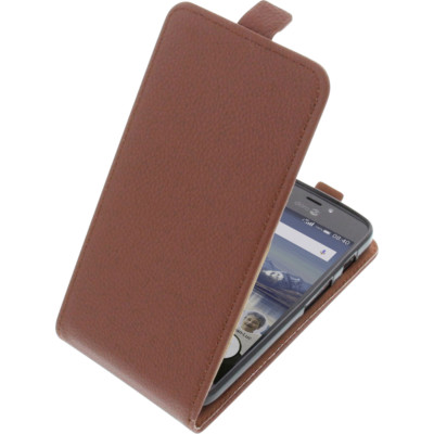 Housse étui Flip Fleur Pour Téléphone Doro 8040 - Cuir Artificiel, Noir, Marque K-S-Trade, Neuf