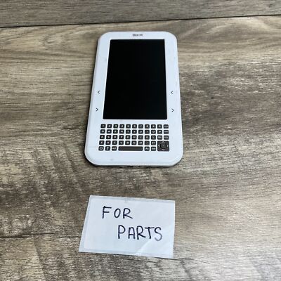 The Sharper Image Literati 1637287 White 7'' Color LCD QWERTY Keypad eBook Reader