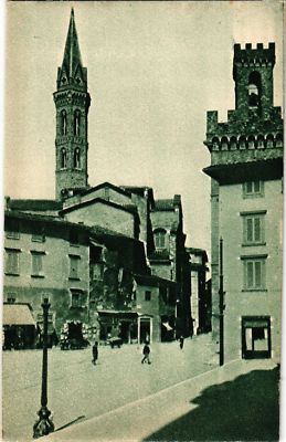 CPA AK FIRENZE Piazza S. Firenze e Torre di Badia ITALY (502079)