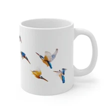 Inthrapong Art Birds Ceramic Mug Cup For Coffee Gift Mug Cup For Tea 11oz