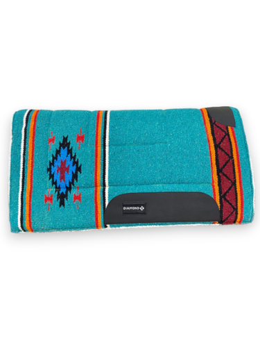 Reinsman Diamond R Square Fleece Lined Western Saddle Pad Navajo Print - Picture 2 of 5