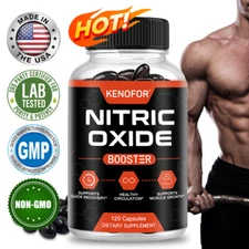 Nitric Oxide Booster Supplements To Improve Circulation And Flow,3 pack