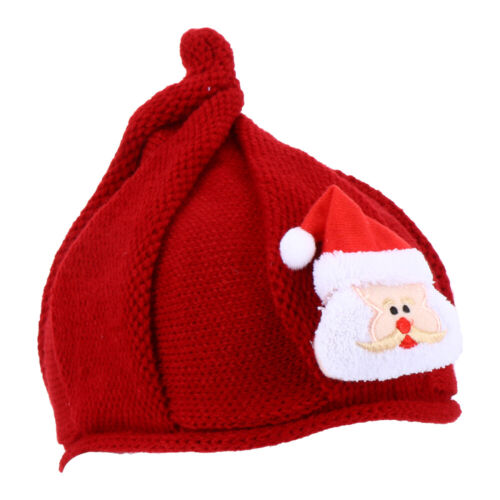 Czerwona przędza Czapka świąteczna Dziecięca Czapka dziecięca -Świąteczna czapka Ozdoby do włosów - Zdjęcie 1 z 6