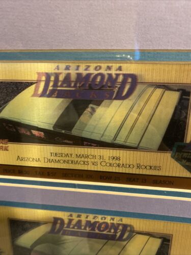1998 Inaugural season 2 Hologram tickets 2 Pins Coin Set 1st MLB in Arizona RARE - Picture 12 of 12