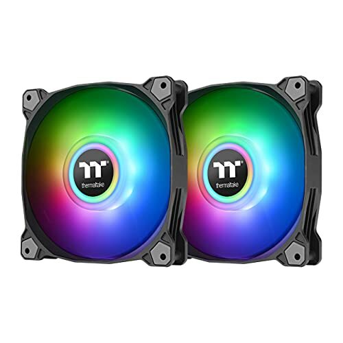 Thermaltake Pure Duo 14 Argb Sync Rator Fan 2 Pack Black Fan (y3k)