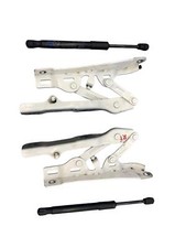2021 - 2024 GENESIS GV80 OEM FRONT RIGHT & LEFT HOOD HINGE W/ LIFT STRUT SET (4)