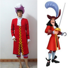 Disfraz de Captain Hook Cosplay Adulto Hombres Conjunto Hecho a Personalización