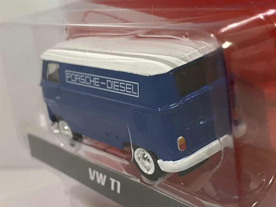 VW T1 Porsche Azul Blanco Schuco Clásicos Europeos 1:64 4800 Foto 4 de 4
