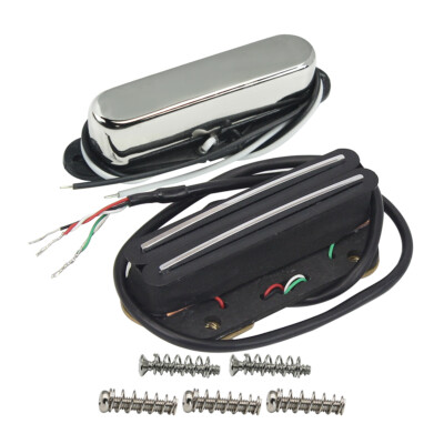 FLEOR Chrome Alnico 5 Hot Dual Rail & Single Coil Pickup N+B 13K für TL Style