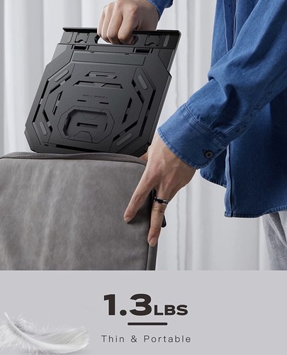 Adjustable Laptop Stand for Desk, Ergonomic Computer, Multi Angle Fits Up To 17” - 第 10/12 張圖片