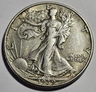 1939-D Walking Liberty Half Dollar 50c Coin ~ 90% Silver (A139)