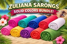 100pcs Beach Sarongs Assorted Neutral Colors, Lengths & Styles. New