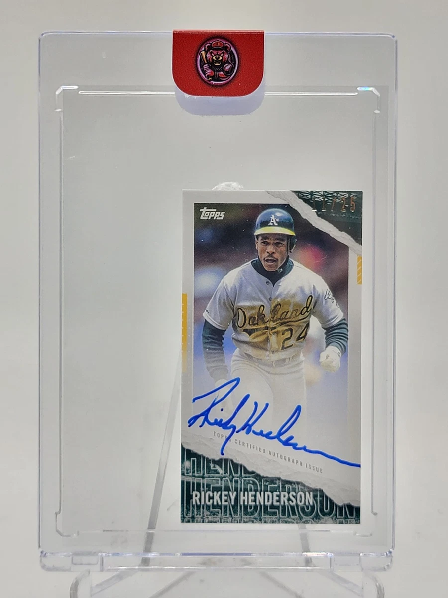 Rickey Henderson Baseball Sports Trading Cards & Accessories