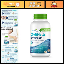 Moisturizing Dry Mouth Discs - Sugar-Free Xylitol, Mint Flavor, 230 Count, 8-Hou