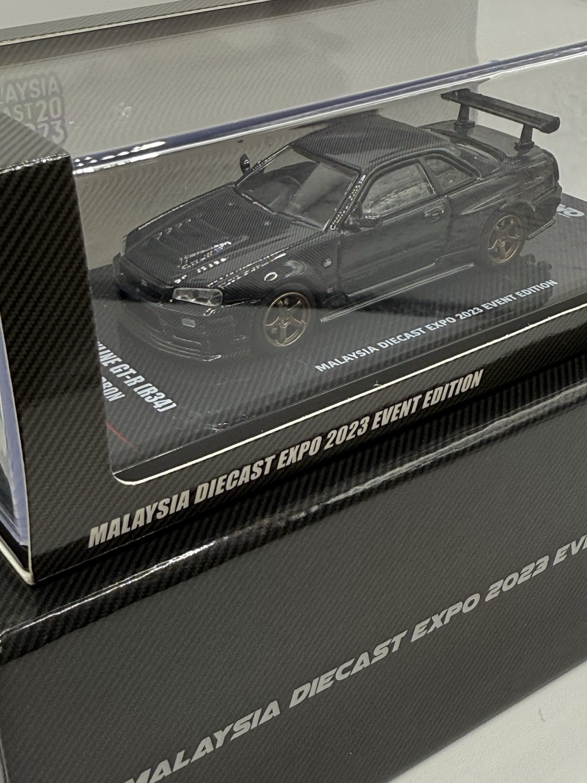 INNO64 1:64 Nissan Skyline GT-R R34 Z-TUNE Full Carbon Black MALAYSIA EXPO EVENT