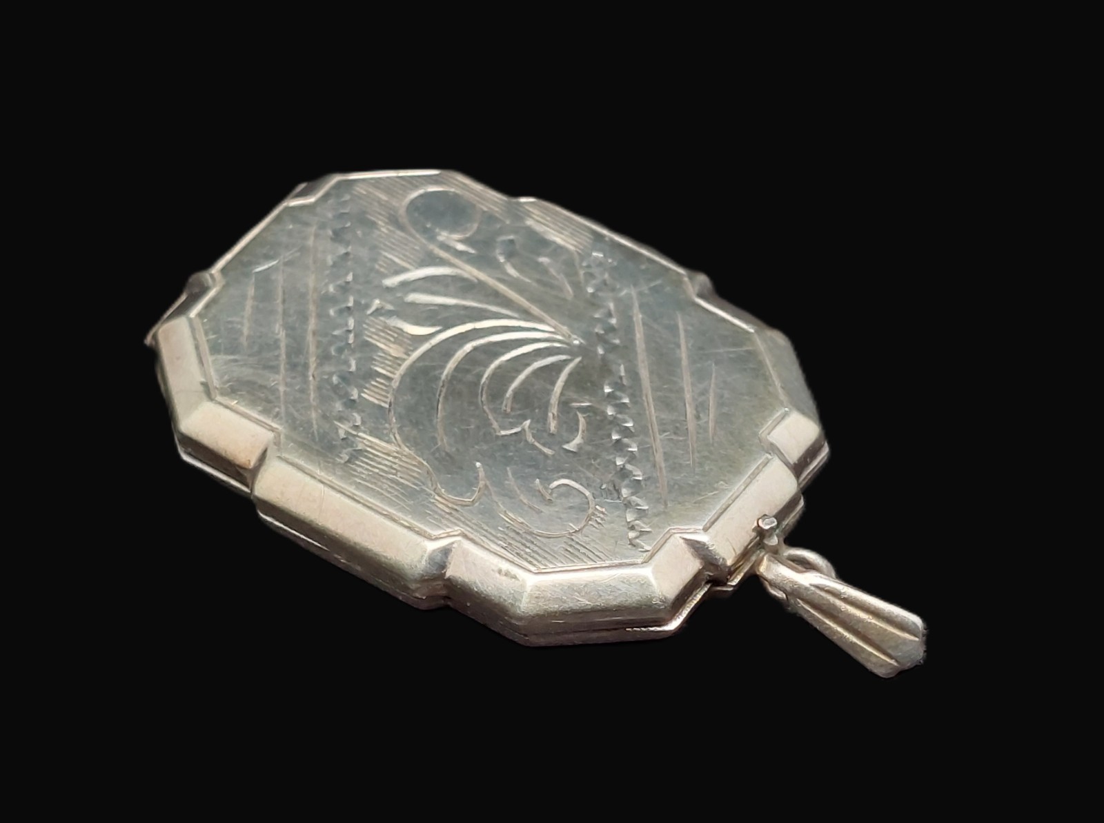 Art Deco Sterling Silver Rectangular Geometric To… - image 4