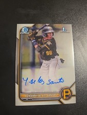 2022 Bowman Chrome Prospects Yordany De Los Santos Auto #CPA-YD 3