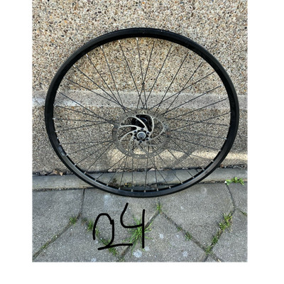 Vorderrad 24 Zoll (ETRTO 21-622) Alu schwarz Scheibenbremse m. Bremsscheibe