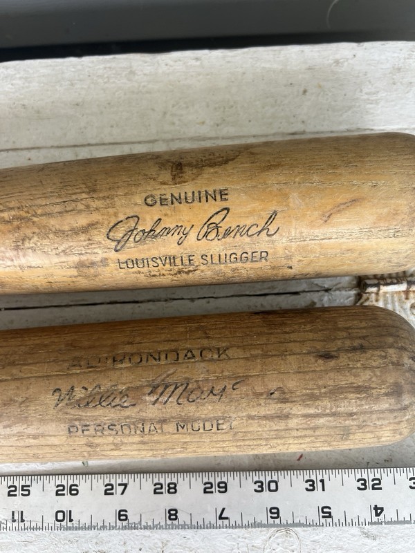 Johny Bench & Willie May Baseball Bats, Louisville Slugger 125 JB4, Adirondack33