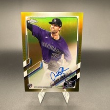 2021 Topps Chrome - Rookie Autographs Ashton Goudeau #RA-AGO Gold Refractor /50