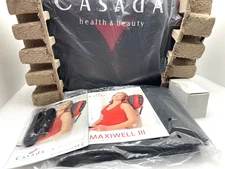 CASADA MAXIWELL III MASSAGER CUSHION PAD BACK NECK LEGS FEET JADE HEAT PORTABLE