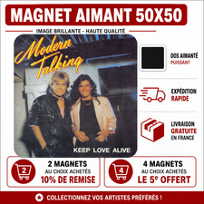 Magnet Modern Talking – Keep Love Alive  5x5 cm Aimant Frigo pop disco