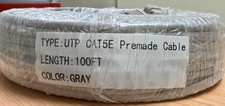UTP CAT5E Premade Cable Length: 100FT Gray 