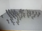 MARX GREY GERMAN PLAYSET SOLDIERS - 43 COUNT