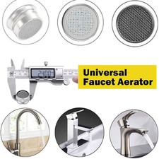Brass Water Saving Faucet Aerator Tap Nozzle, Replaceable Filter, 24mm Thread, B