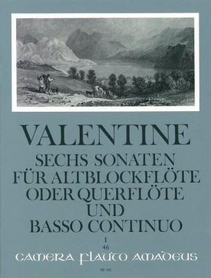 6 Sonaten op. 5 Vol. 1 Altblockflöte (Flöte) und Basso continuo Valentine Sona