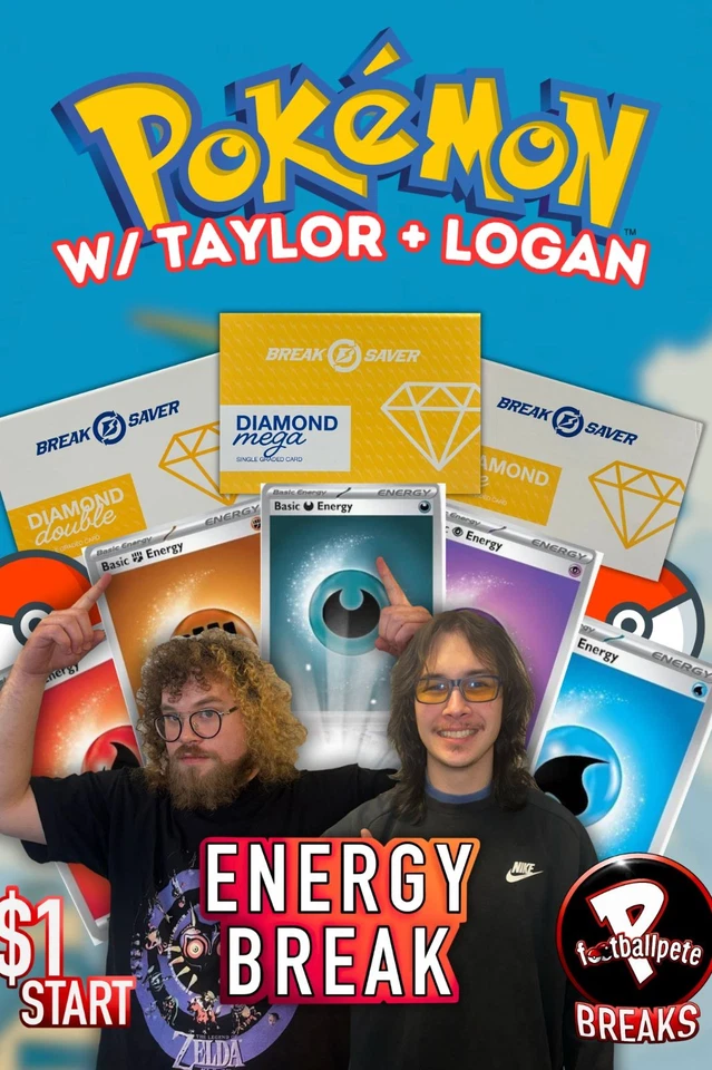 &eth;&yen;$1 START ENERGY BREAKS&eth;&yen;W/ TAYLOR  + LOGAN