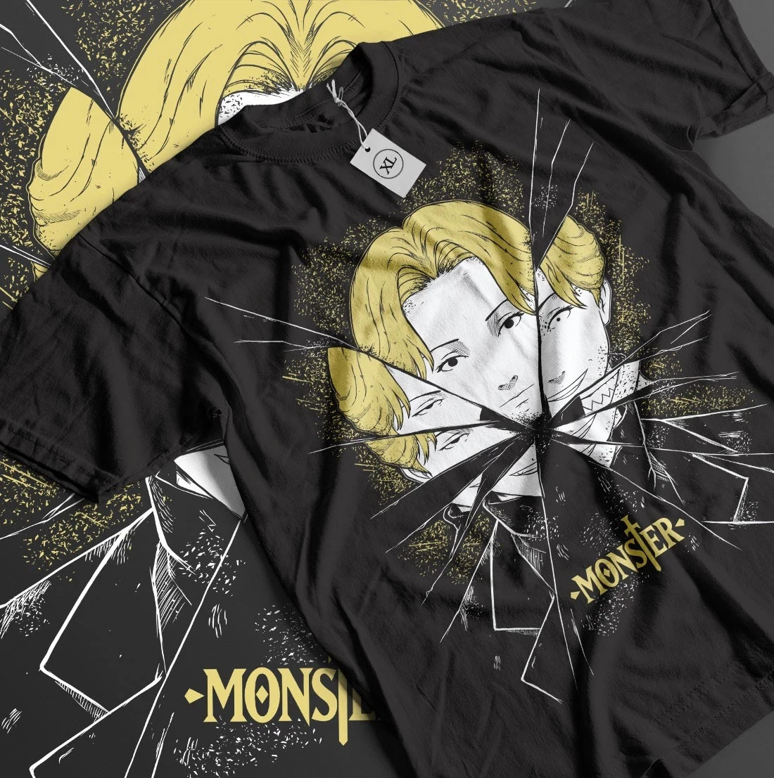 Monster Johan liebert T-shirt Kenzo Tenma naoki urasawa Black Gift