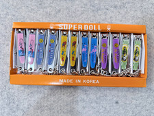 SUPER DOLL Nail Clipper ? Original ? Made in Korea ? Box of 12 Pieces ? Stainles