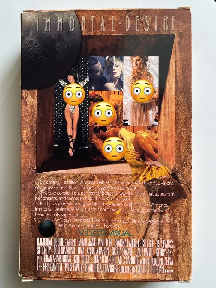 Immortal Desire (VHS, Big Box) OOP Rare Vintage Horror Romance – Cult Collector Foto 2 de 4