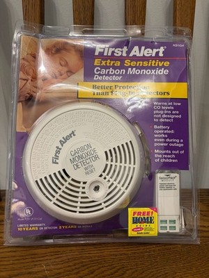 First Alert Extra Sensitive Carbon Monoxide Detector Model FCD1CL4