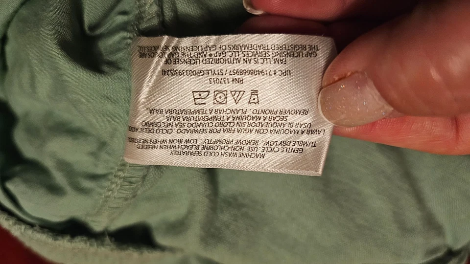 Calça de linho GAP / Feminina / XXL / AZUL-PETRÓLEO - Imagem 4 de 4