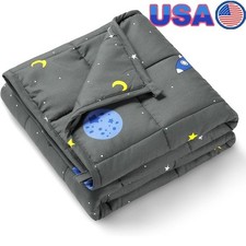 Weighted Blanket Sleep Relaxation Anti-Shift Glass Beads Soft Microfiber New