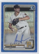 2020 Bowman Mega Box Chrome Mojo Blue 135/150 Aaron Shortridge #BMA-AS Auto 0rf