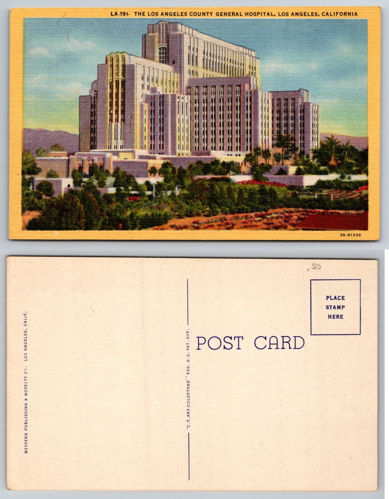 Los Angeles County General Hospital Los Angeles CA Postcard | eBay