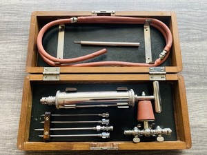 Rare, Antique Becton Dickinson & Company (B-D) Stamped Potain’s Aspirator Kit