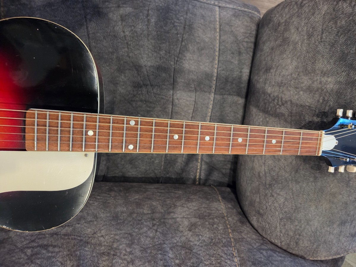 Vintage Silvertone Archtop Acoustic Guitar 60's model yearvery