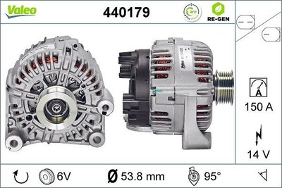 Valeo Lichtmaschine Generator für BMW X3 E61 E60 E91 E92 E90 2010-2013 440179