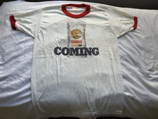 Vintage 70s Corn Nuts Coming Going Ringer Tee NEW!