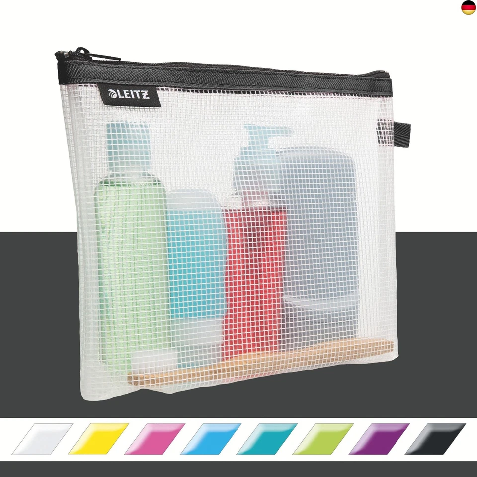 Leitz WOW Reise Zip-Kulturbeutel, durchsichtig, Wasserabweisend, Idealer - Bild 2 von 4