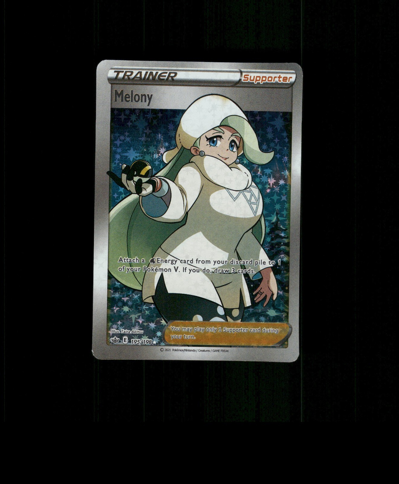 FAN-ART READ DESCRIPTION BELOW HOLO Melony Trainer Card Melony Pokemon Card p1