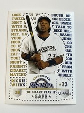 2011 Milwaukee Brewers Shawano Police Baseball #NNO - Rickie Weeks - Brewers
