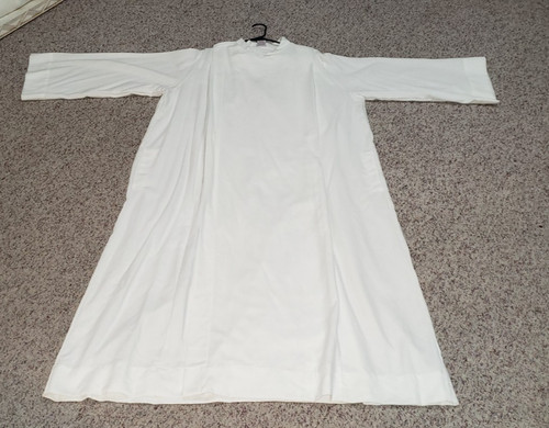 CLERGY SERVER FRONT WRAP ALB "ROYAL" ABBEY BRAND 63-64" LONG SIZE XL