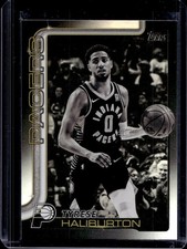 2025-26 Topps Tyrese Haliburton Blackout Variation #47 Pacers