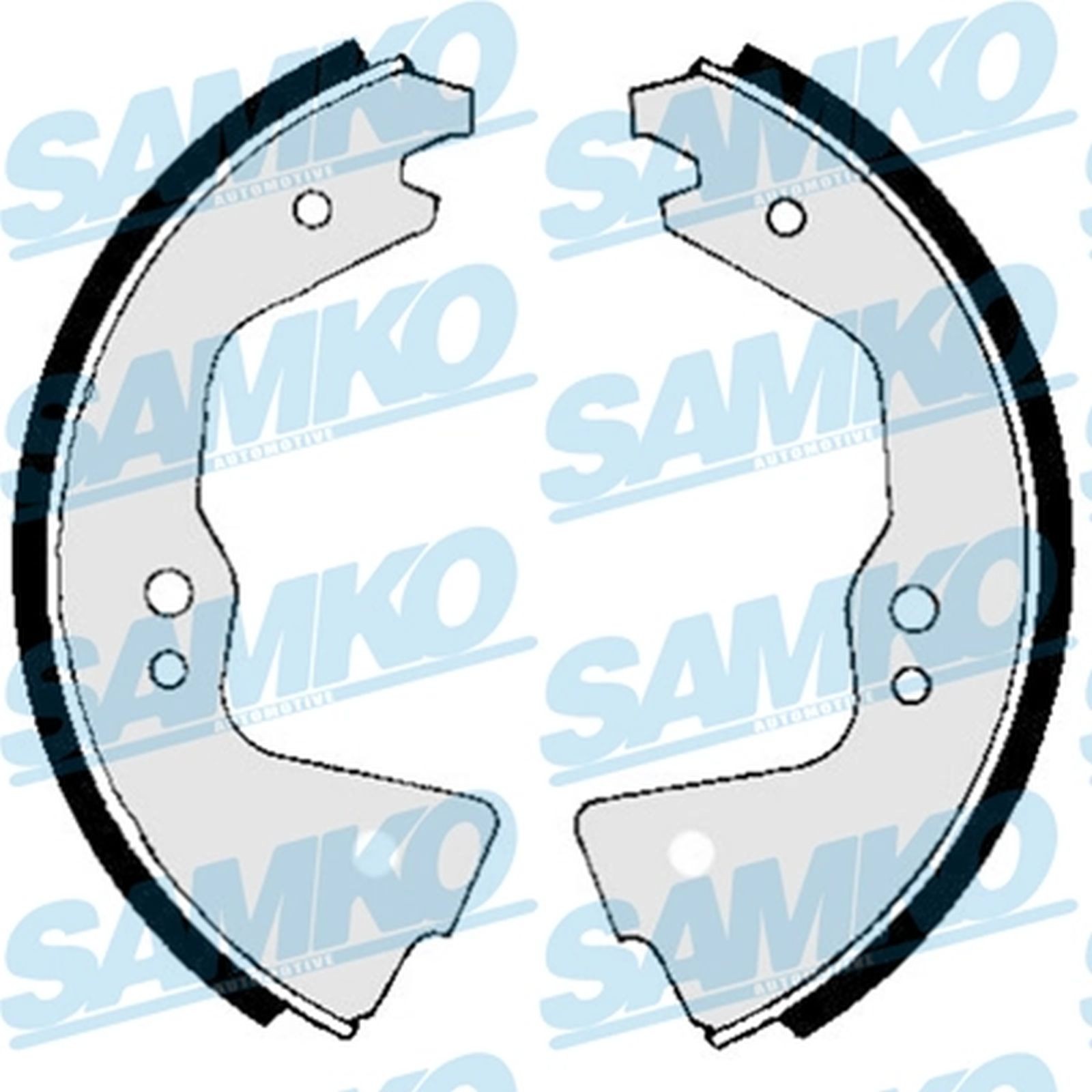 ORIGINAL® SAMKO 80690 Bremsbackensatz, Bremstrommel Satz Vorne, Hinten